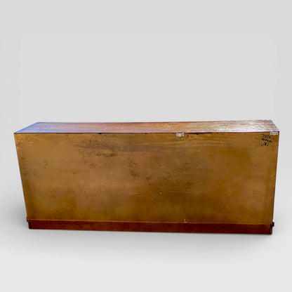 Oak Lowboy Dresser, Brutalist Mid-Century Modern