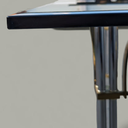 Glass Top Dining Table by Maison Jansen