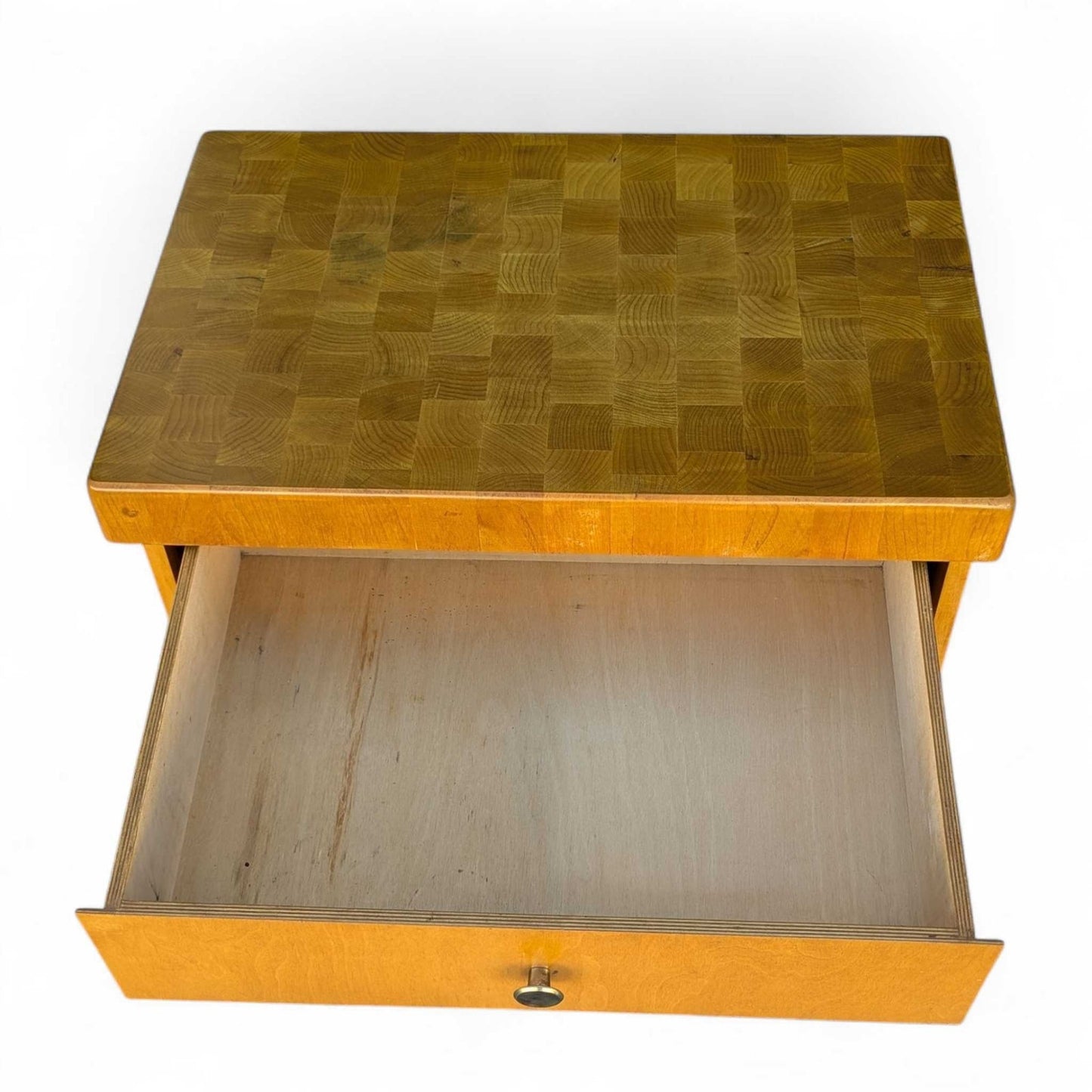 Vintage Butcher Block Top Kitchen Cabinet