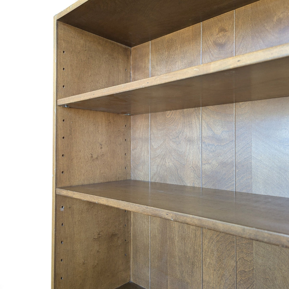 1970s Japanese Veneered-Plywood Bookcase with Adjustable Shelves and Dividers — view 16 of 16