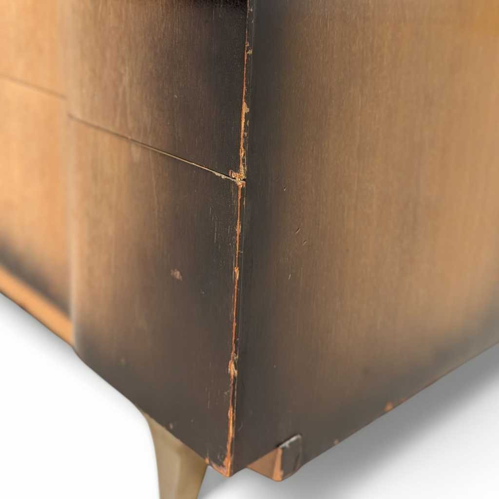 1950s Mid-Century Modern Tallboy Gentleman's Chest with Drop-Front Cabinet