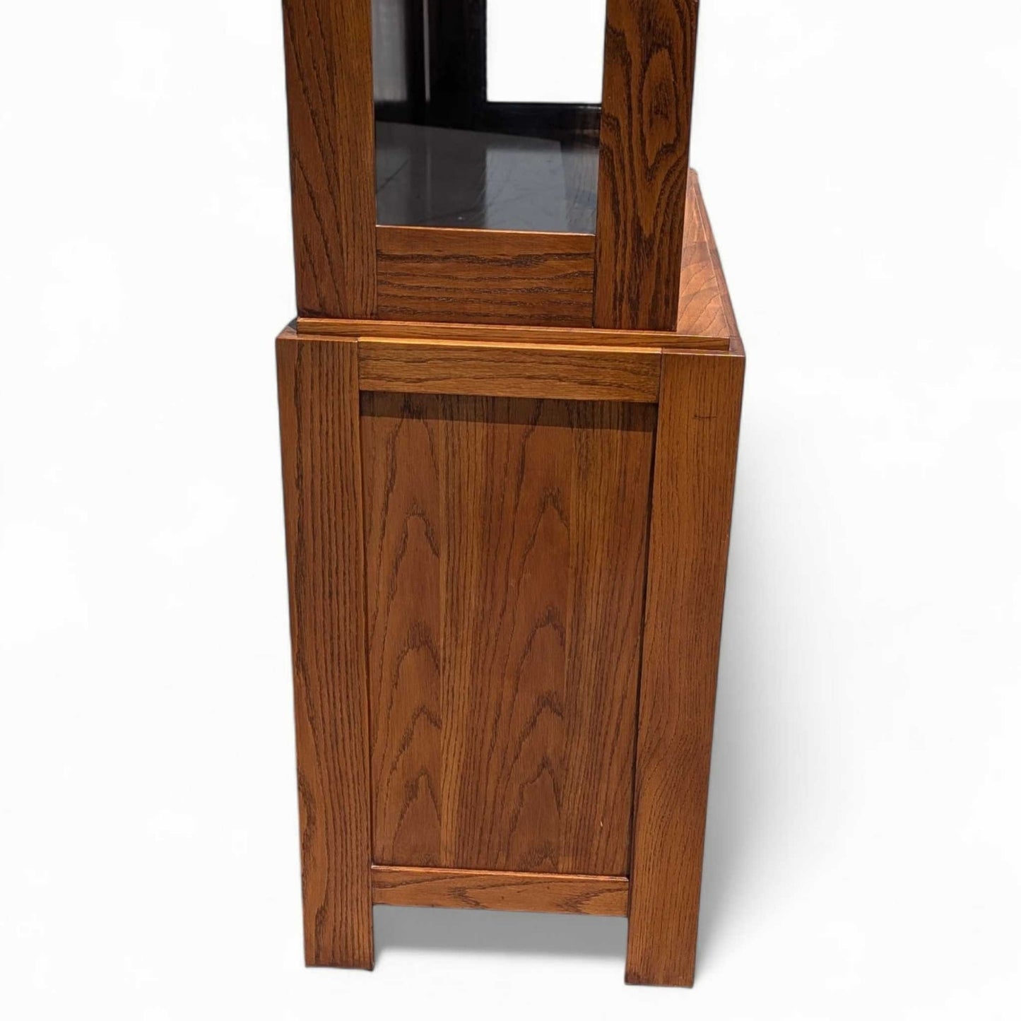 Vintage Bernhardt Oak Hutch Cabinet