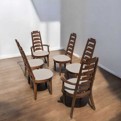 Six Mid Century Dining Chairs by American Furniture Co.