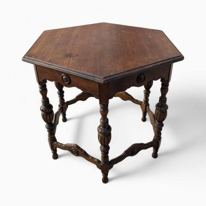 Antique Small Dining Table or Oversized Accent Table