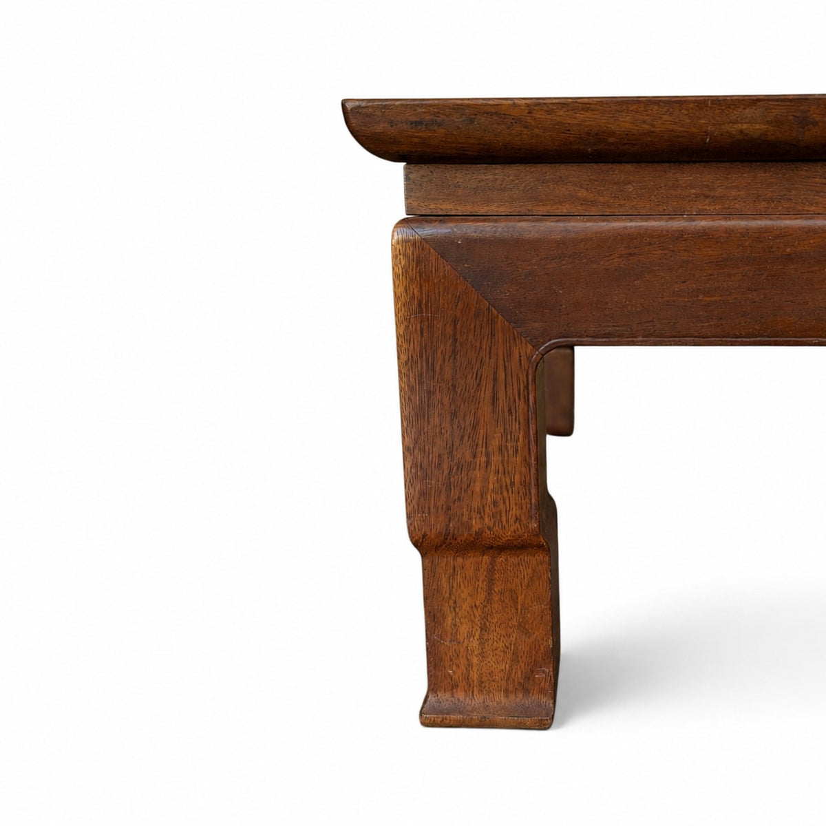 Vintage Asian-Inspired Wood Platform Coffee Table — view 12 of 16
