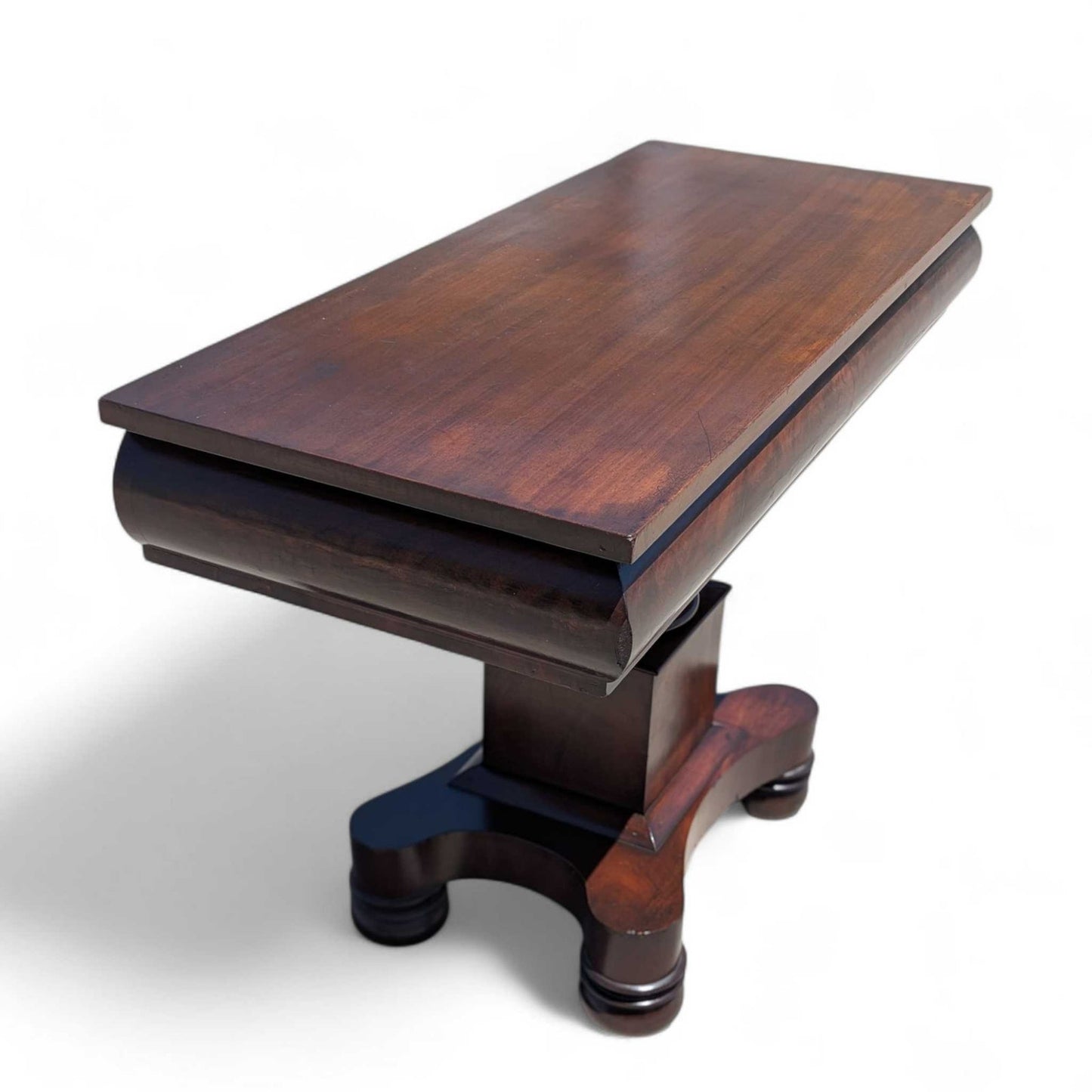 Antique Empire Mahogany Pedestal Table – c. 1800s