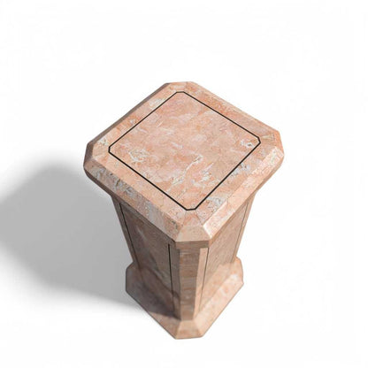 Vintage Tesselated Stone Pedestal – c. 1980s