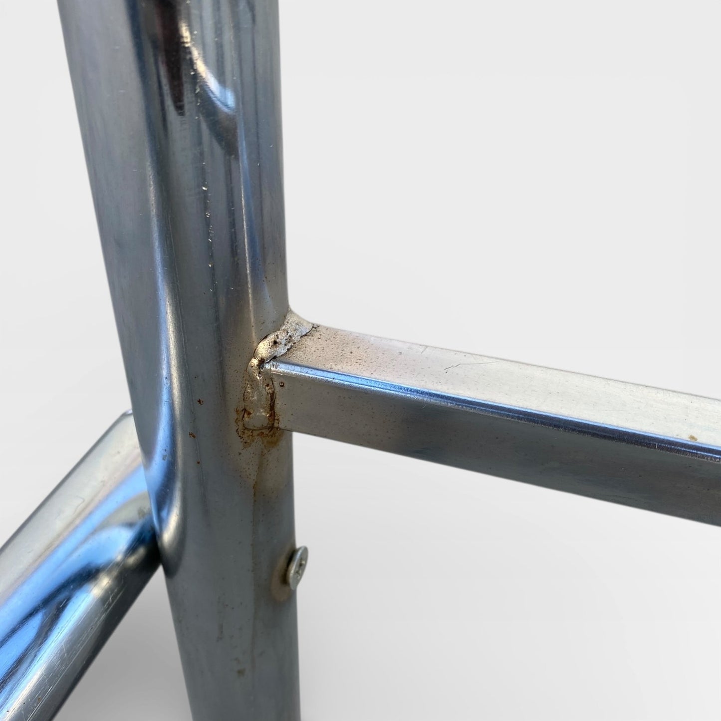 Chrome Bar Stools Set of 3 with Chocolate Velvet Seats