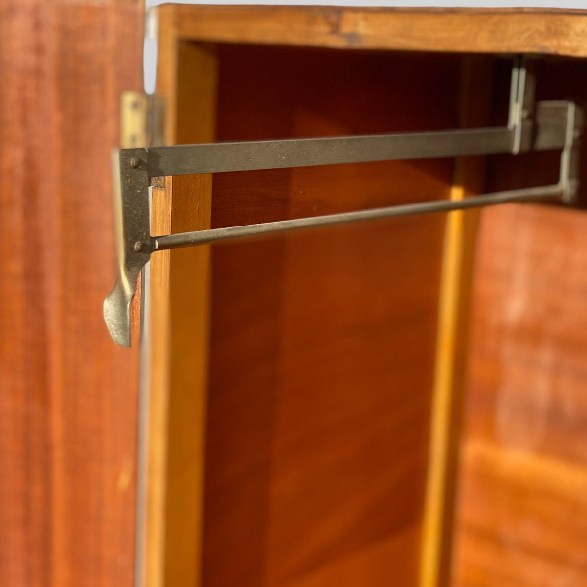 Art Deco Figured Wood Cocktail Cabinet with Fitted Interior, circa 1930s