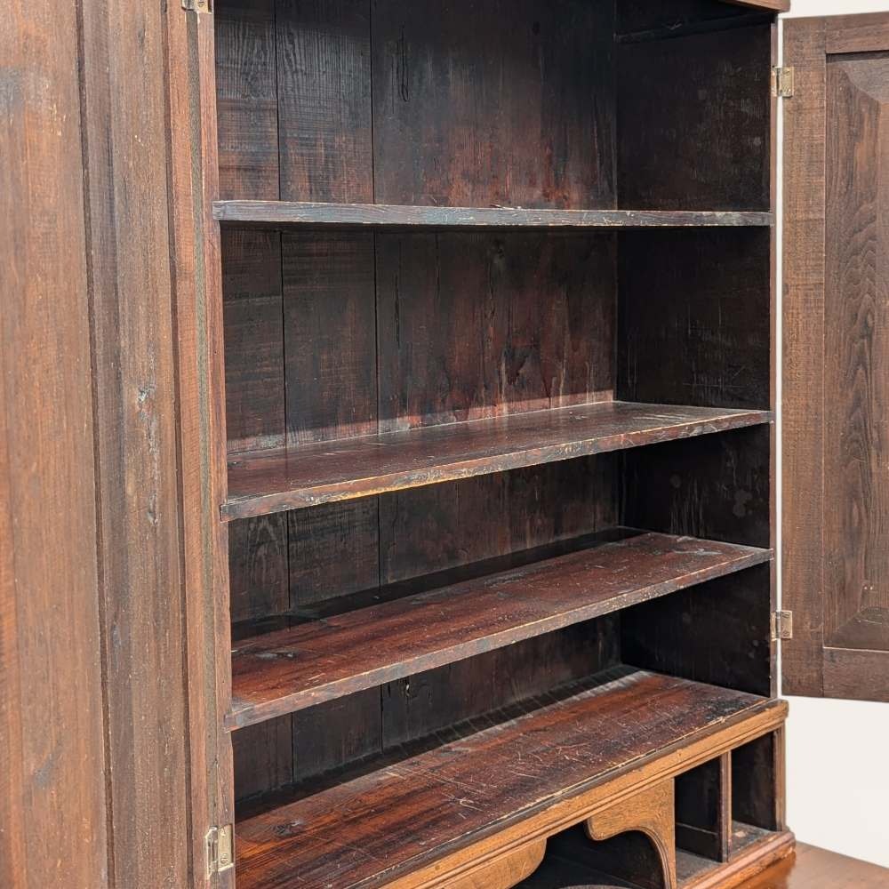 Antique Secretary Desk, Hutch, Early American, Walnut, C. 1800s, Office, Living Room