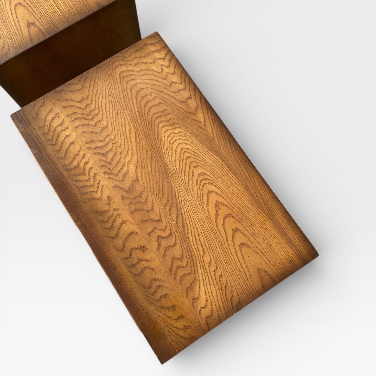 Mid-Century Modern Oak Nightstands- Pair