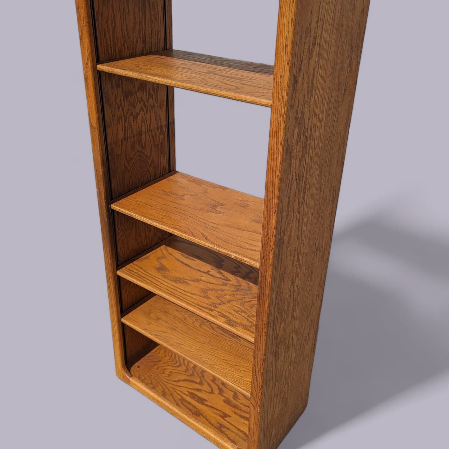 Oak Bookcase, Freestanding, Adjustable Shelving