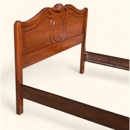 Antique Full-Size Walnut Bed Frame by Abernathy Furniture
