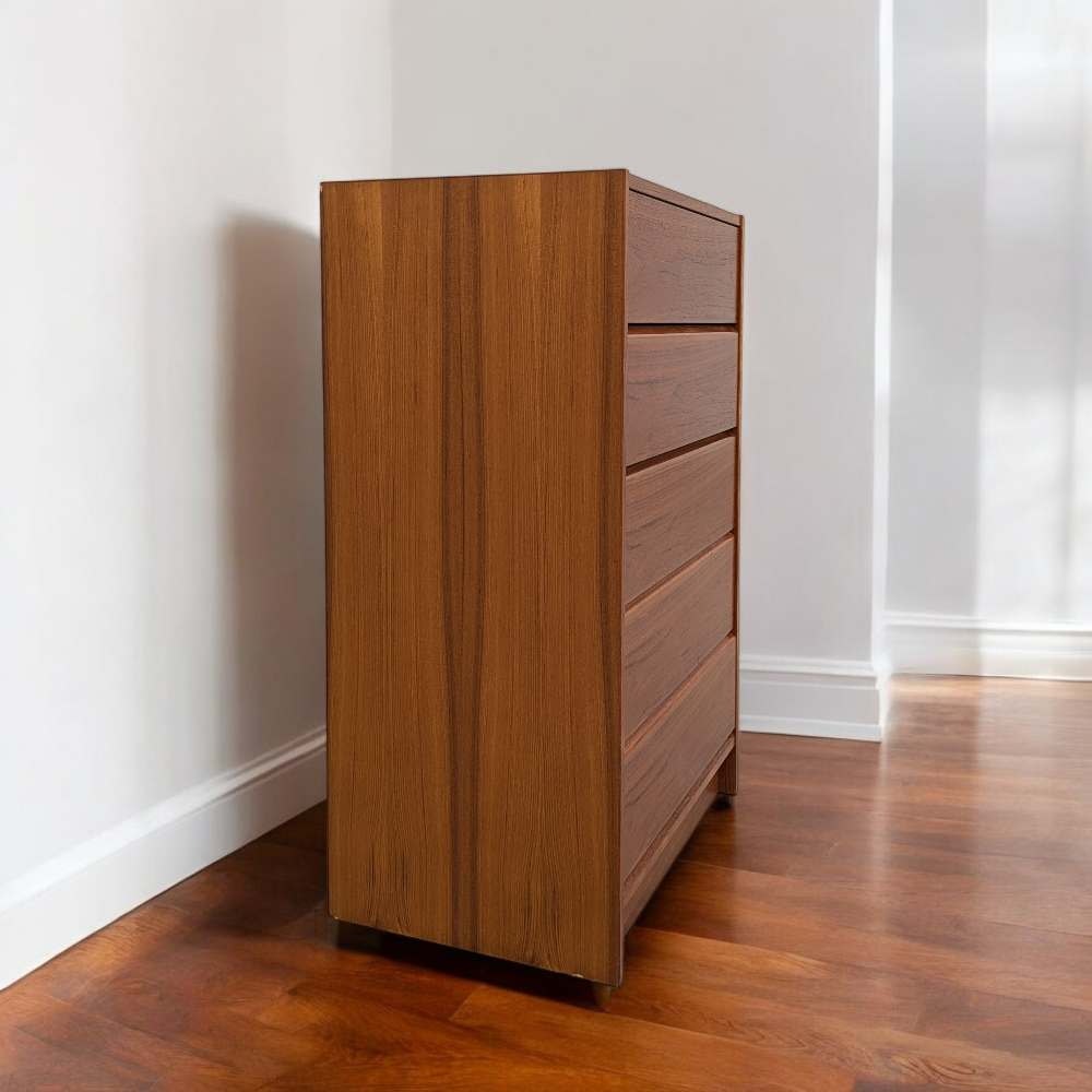 Danish Teak High Boy Dresser, c. 1960s