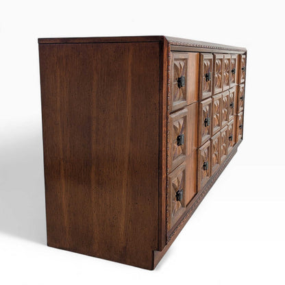 Brutalist Dresser, MCM Lowboy, c. 1970s