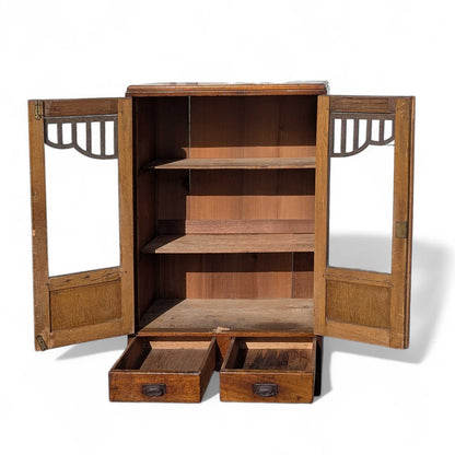 Antique Japanese Wooden Storage Cabinet, Meiji Period