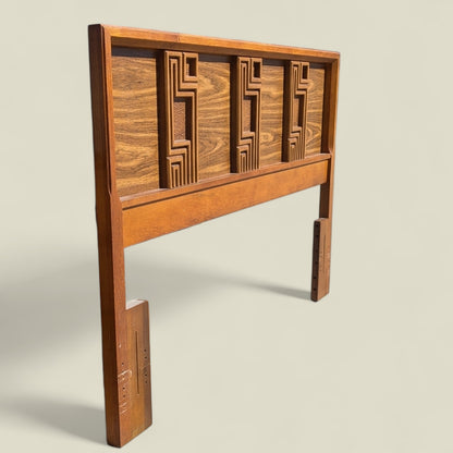 1960s Bassett Mid-Century Full-Size Wood Headboard