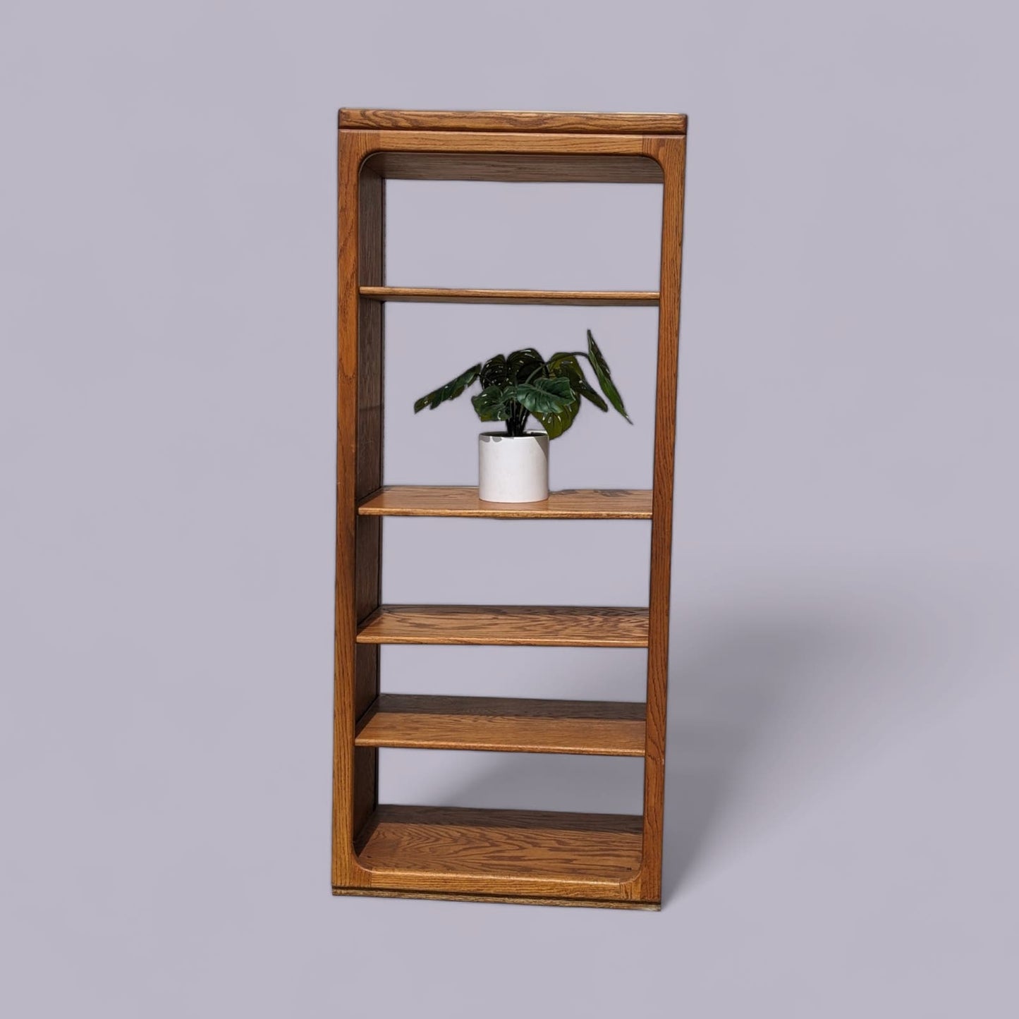 Oak Bookcase, Freestanding, Adjustable Shelving