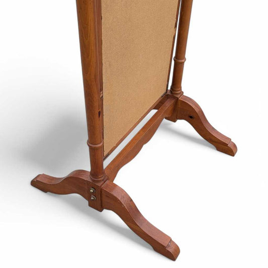Vintage Cheval Floor MVintage Cheval Floor Mirror, Full Length Standing Mirror, Adjustable Wood Frame, Turned Legs, Bedroom Dressing Mirrorirror – Full-Length Standing Mirror with Adjustable Wood Frame and Turned Legs