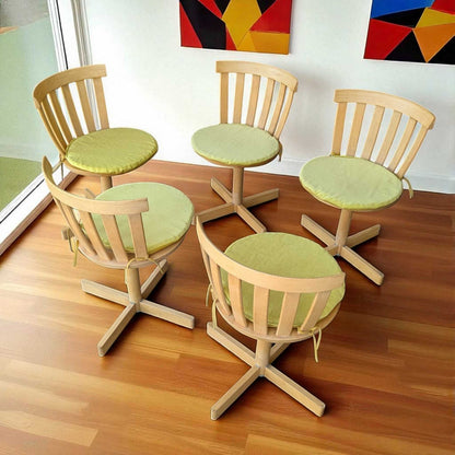 5 Vintage Scandinavian Swivel Chairs by Edsbyverken