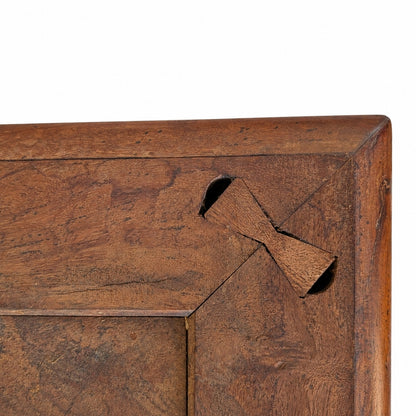 Vintage Asian-Inspired Wood Platform Coffee Table