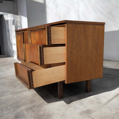 LA Period Dresser, Bedroom, Nine Drawers, Credenza, Sideboard