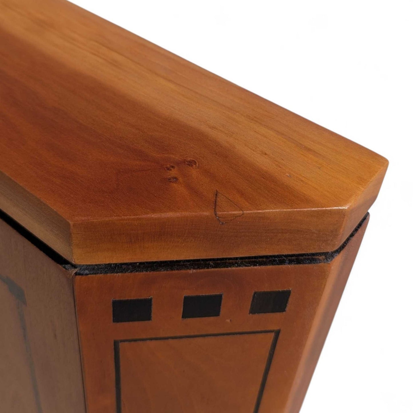 Stickley 21st Century Cherry Sofa, Pale Blue Textured Velvet Upholstery