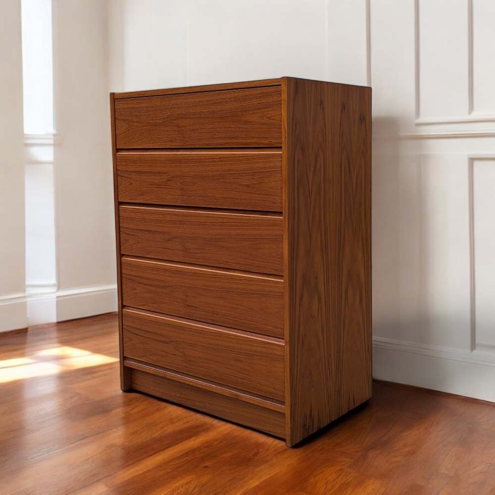 Danish Teak High Boy Dresser, c. 1960s