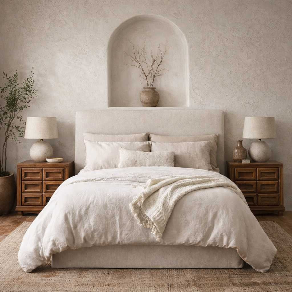 Mid-Century Modern Oak Nightstands- Pair