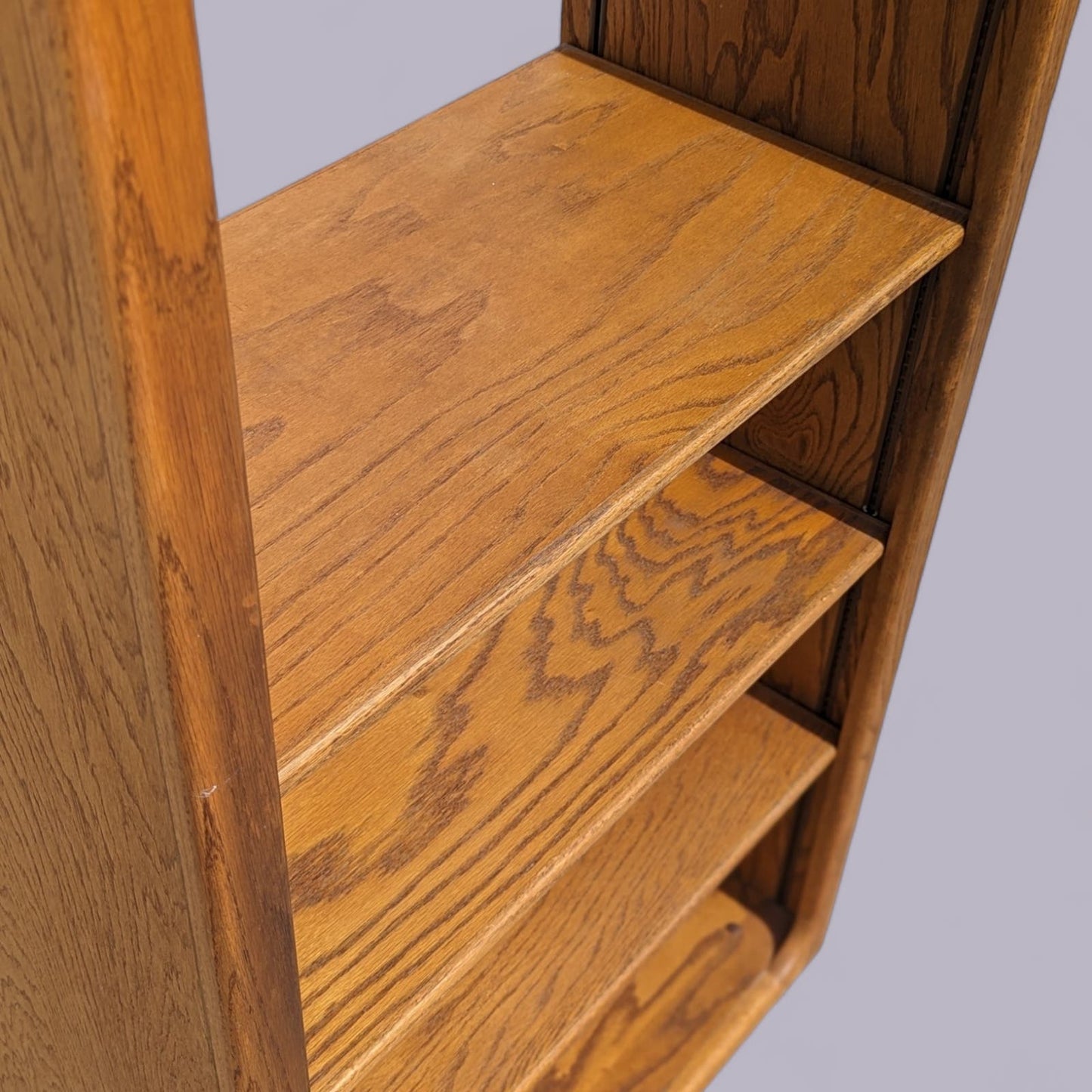 Oak Bookcase, Freestanding, Adjustable Shelving