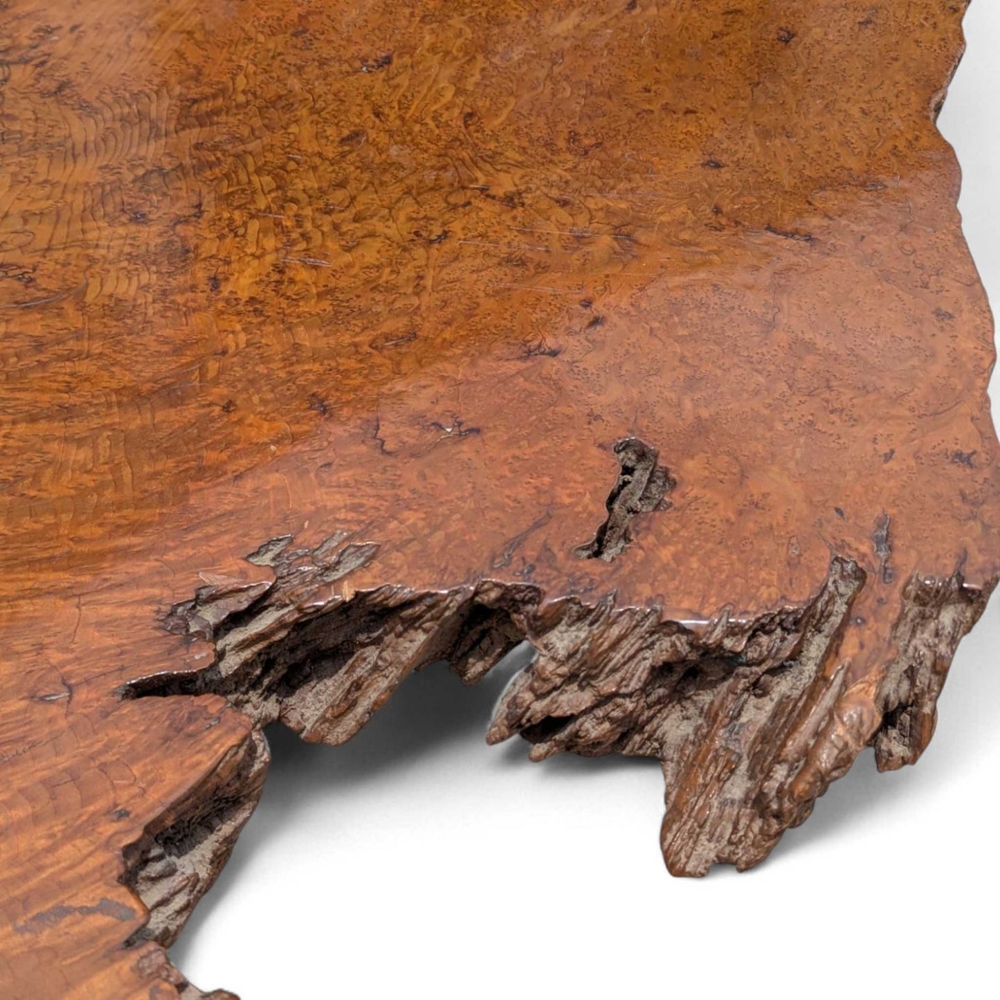 Live Edge Wood Coffee Table – Sculptural Natural Slab Table
