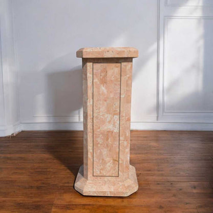 Vintage Tesselated Stone Pedestal – c. 1980s