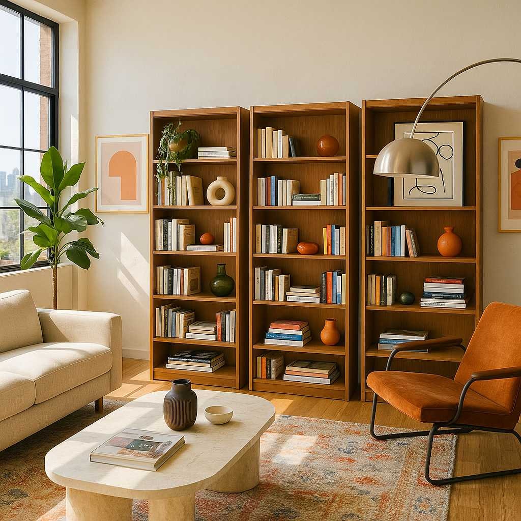 Teak Danish Mid Century Bookcases