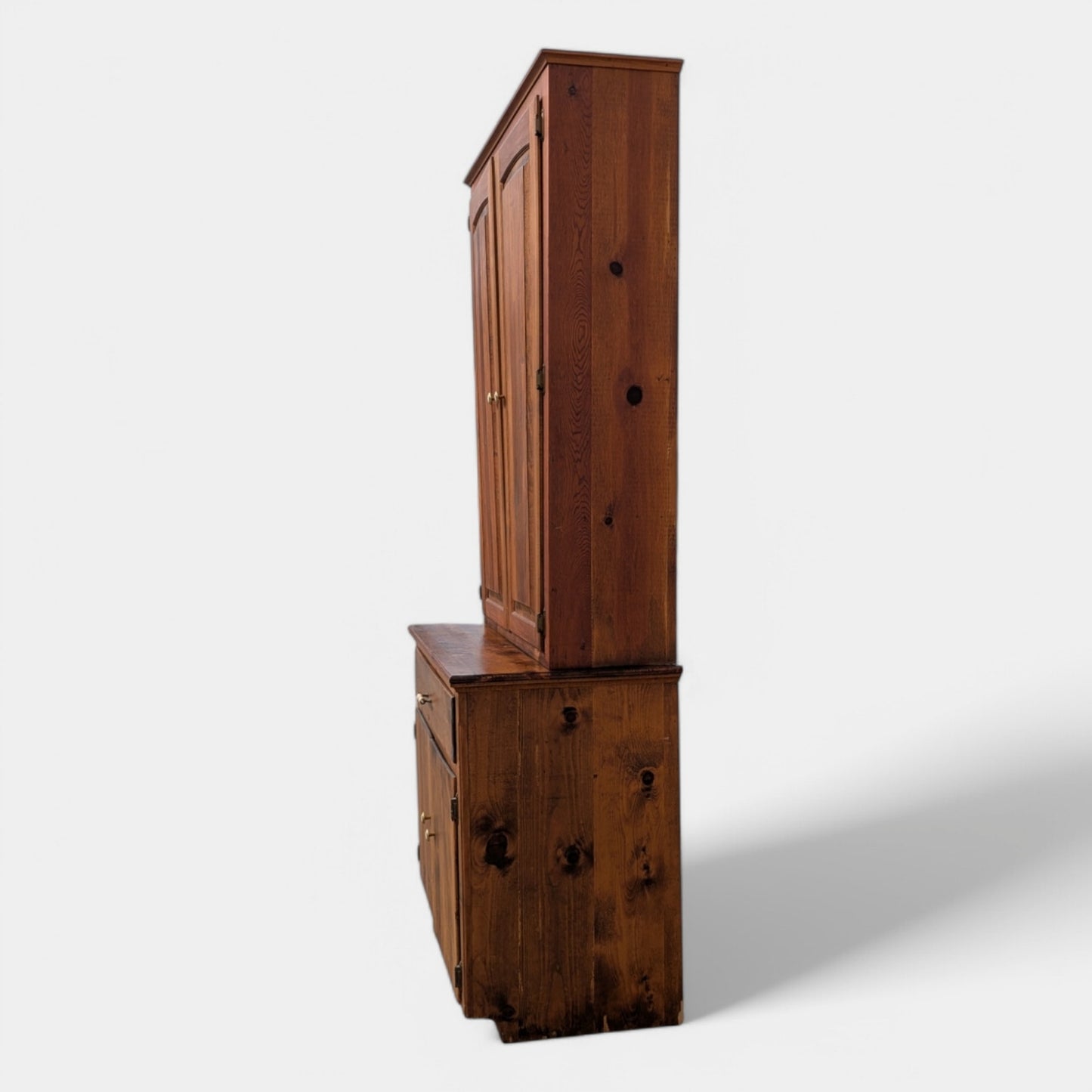 Antique Rustic Cupboard Hutch