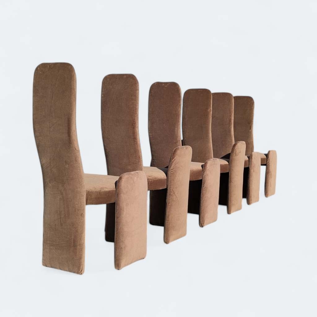 Six Postmodern Dining Chairs, c. 1980s