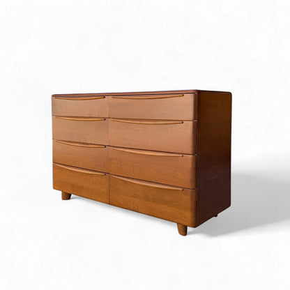 Heywood Wakefield 8 Drawer Lowboy Dresser