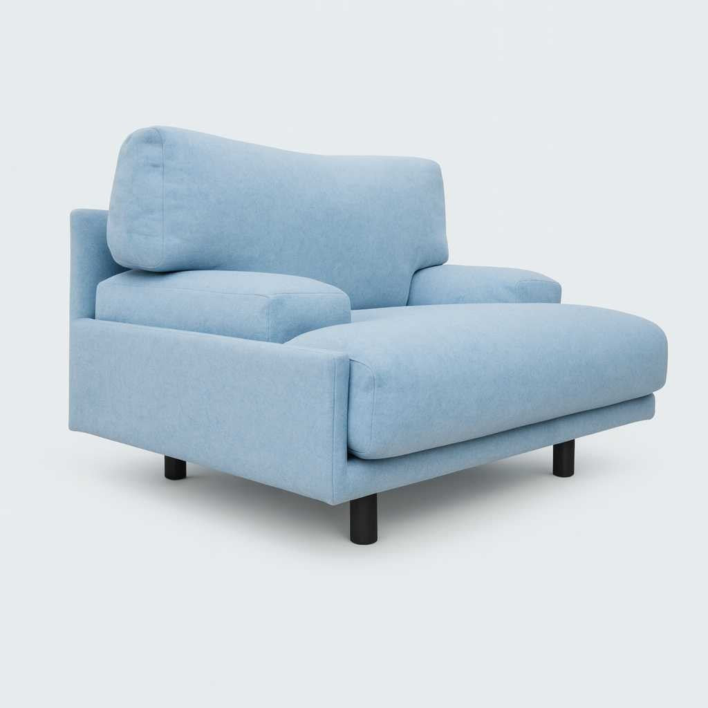 Made-to-Order Italian 1980s Lounge Chair — Vintage-Inspired Sculptural Design