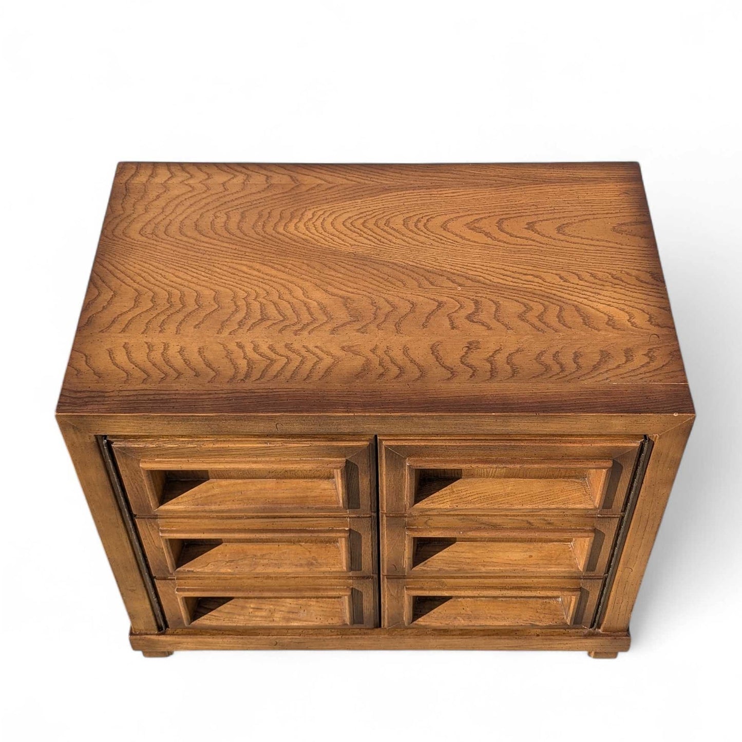 Mid-Century Modern Oak Nightstands- Pair