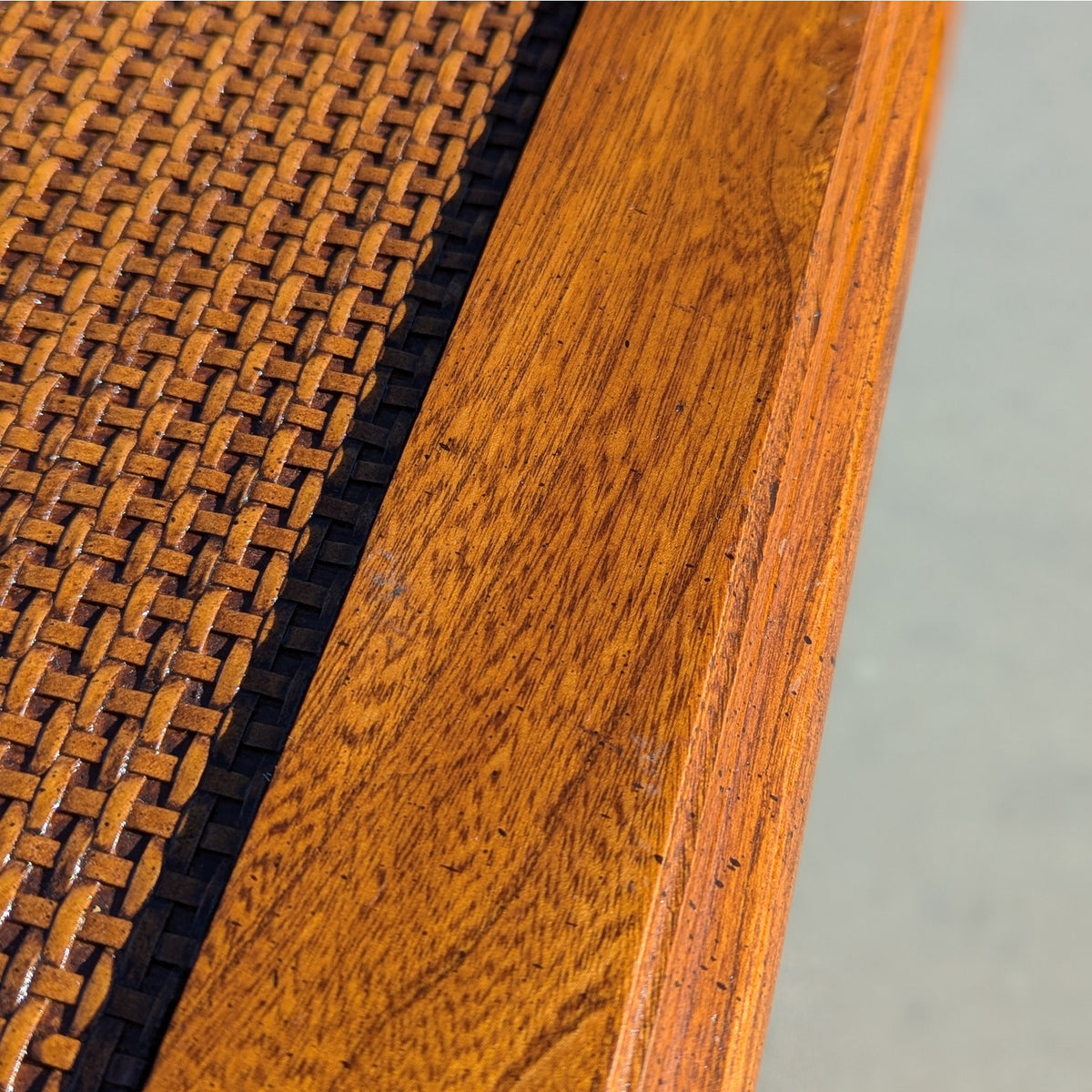 1970s Mersman Mid-Century Hexagonal Wood Side Table