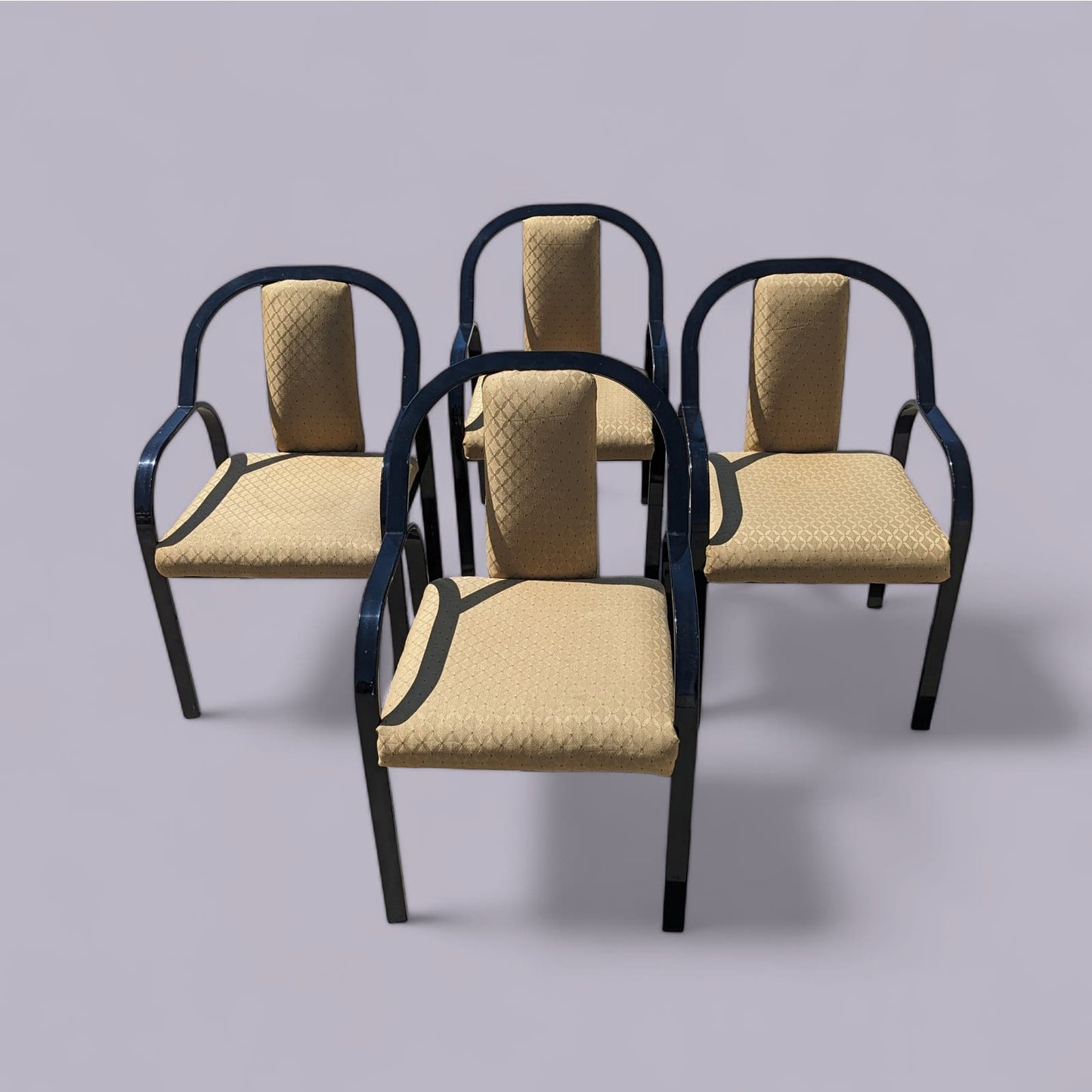 Unique Dining Chairs, Postmodern, Fabric, 80s, Metal Frames, Unique, Kitchen, Italian, Vintage, Mid Century