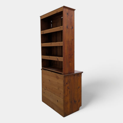 Antique Rustic Cupboard Hutch
