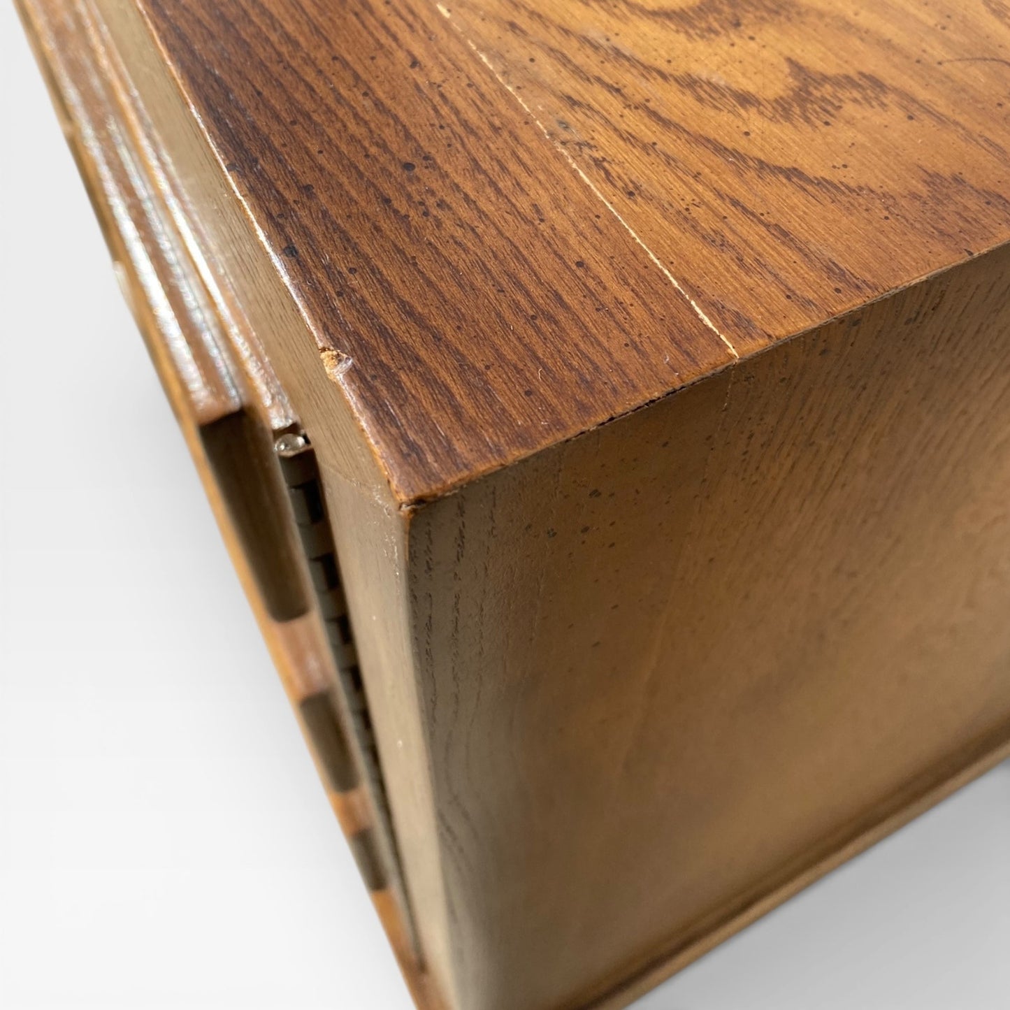 Mid-Century Modern Oak Nightstands- Pair