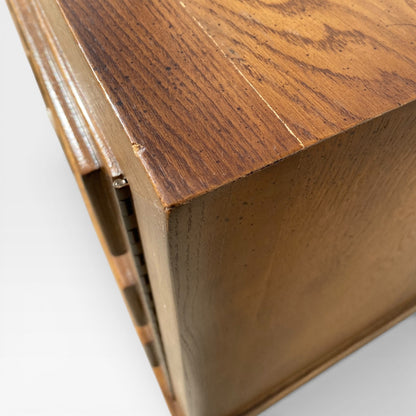Mid-Century Modern Oak Nightstands- Pair