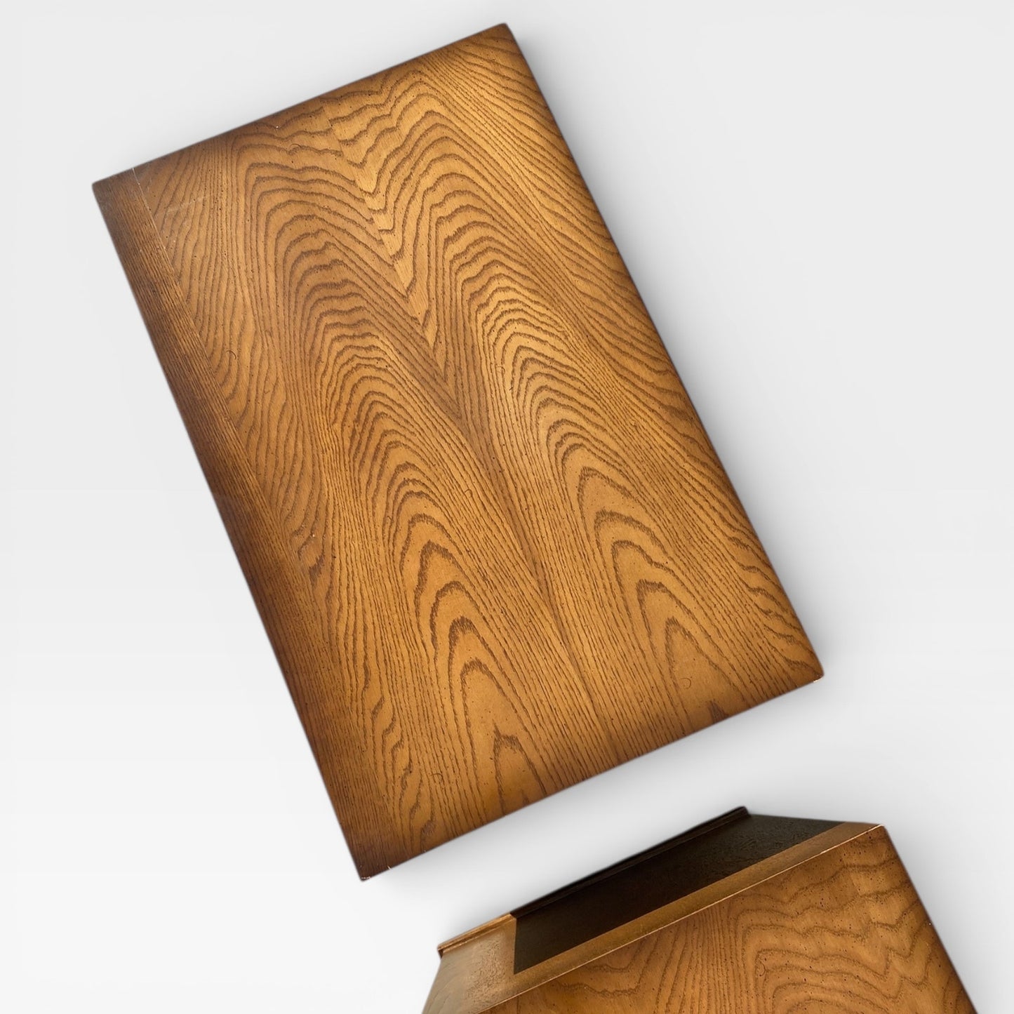 Mid-Century Modern Oak Nightstands- Pair