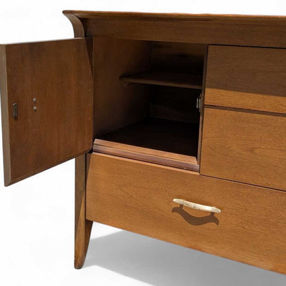 John Van Koert for Drexel “Profile” K37 Buffet – Mid Century Modern Credenza, 60" Wide, Restored Vintage Sideboard