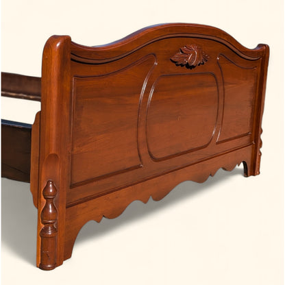 Antique Full-Size Walnut Bed Frame by Abernathy Furniture