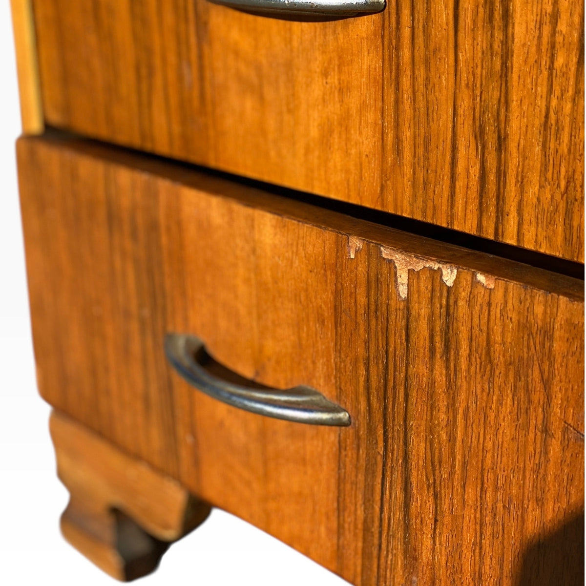 Art Deco Figured Wood Cocktail Cabinet with Fitted Interior, circa 1930s — view 10 of 16