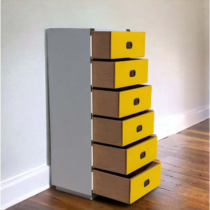 1970s Colormates Six-Drawer Tallboy by Morris of California