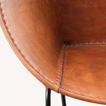 Pair - Handmade Leather Lounge Chair - Made to Order