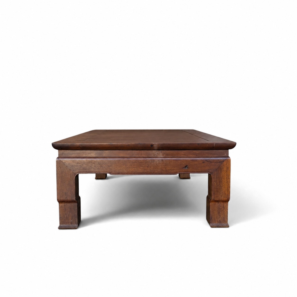 Vintage Asian-Inspired Wood Platform Coffee Table — view 4 of 16